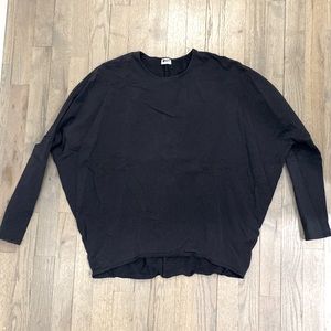 Black crew neck, dolman tee, amazing cotton spandex fabric.